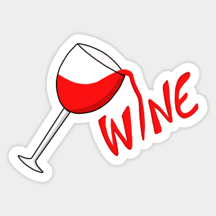 Glass of Wine Sticker